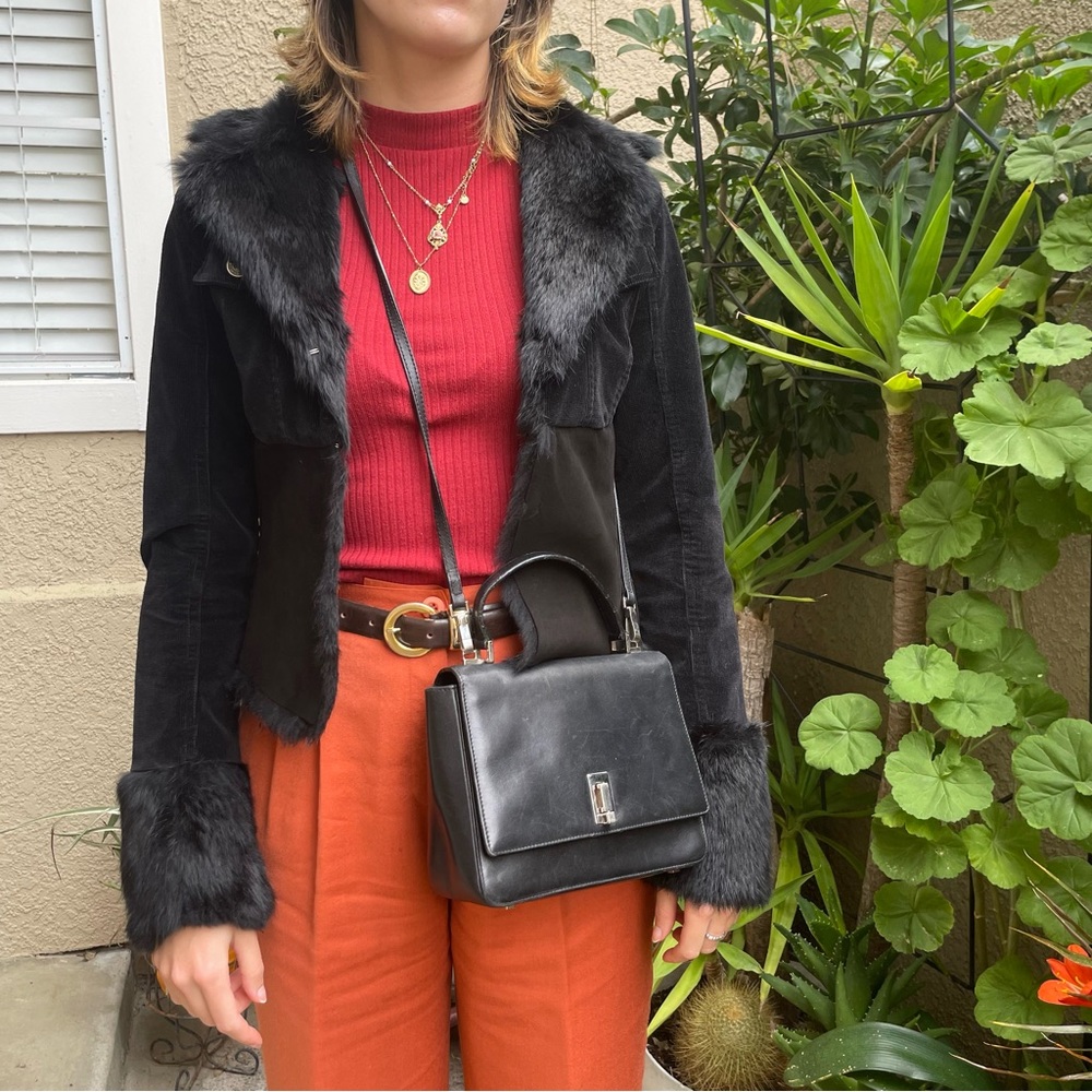 Vintage 90’s black/silver Gucci mini bag with removable shoulder strap - Picture 5 of 17